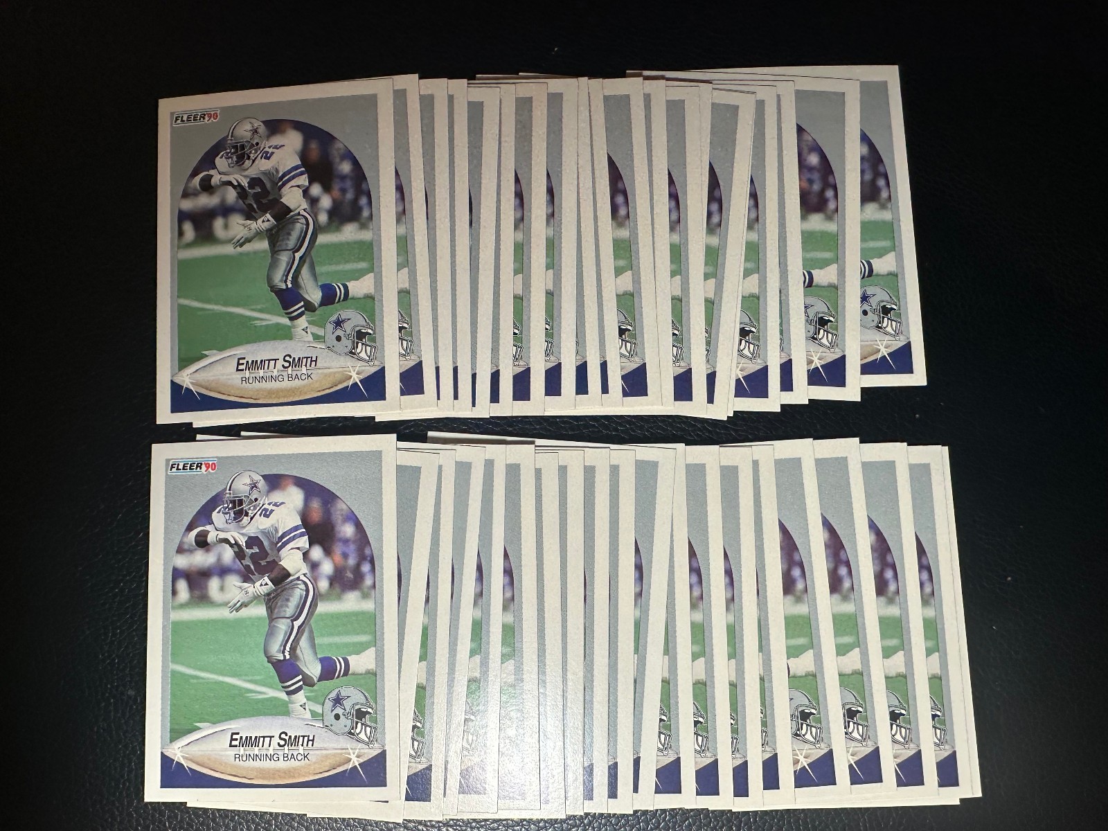 1990 Fleer Update #U40 Emmitt Smith RC Rookie Lot Of 41