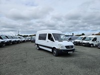 2013 ON 13 PLATE MERCEDES BENZ SPRINTER 516CDI 160BHP MWB TRW DIESEL CREW VAN 