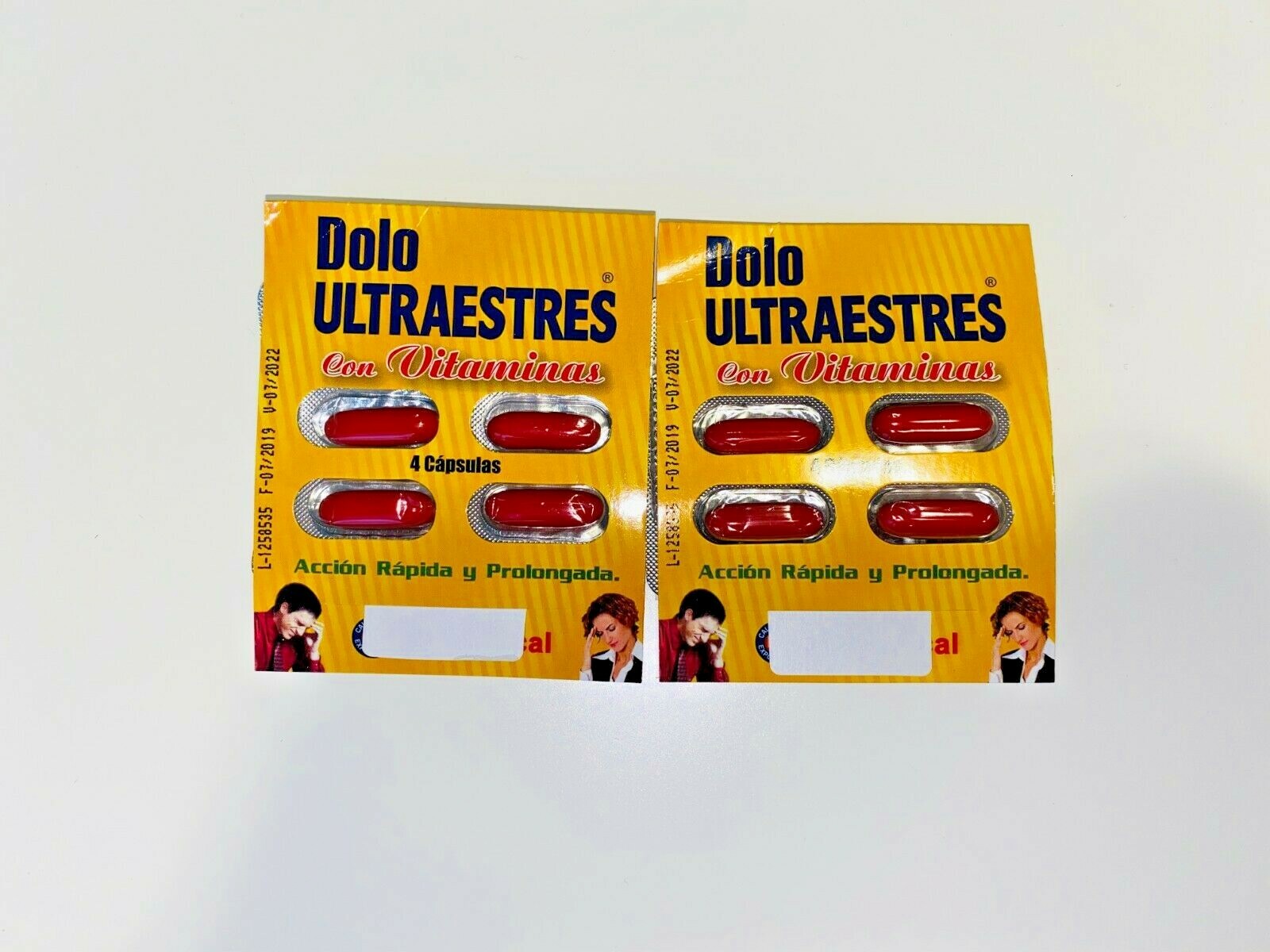 Dolo ultraestres vitaminado 8 pastillas original. Migraña, estres, dolor 1