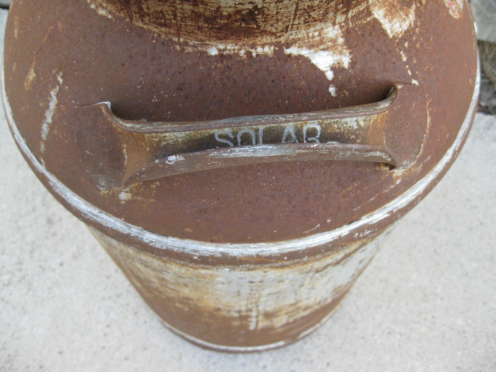 Antique Solar Milk/Cream Can with lid