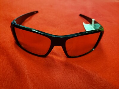 Mens Oakley HELIOSTAT Sunglasses Black Frame / Prizm Ruby Lens [OO9231-06]