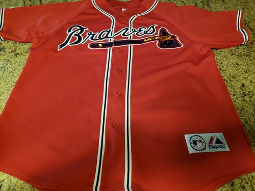 Majestic ATLANTA BRAVES Button-Down Baseball Jersey - A6400