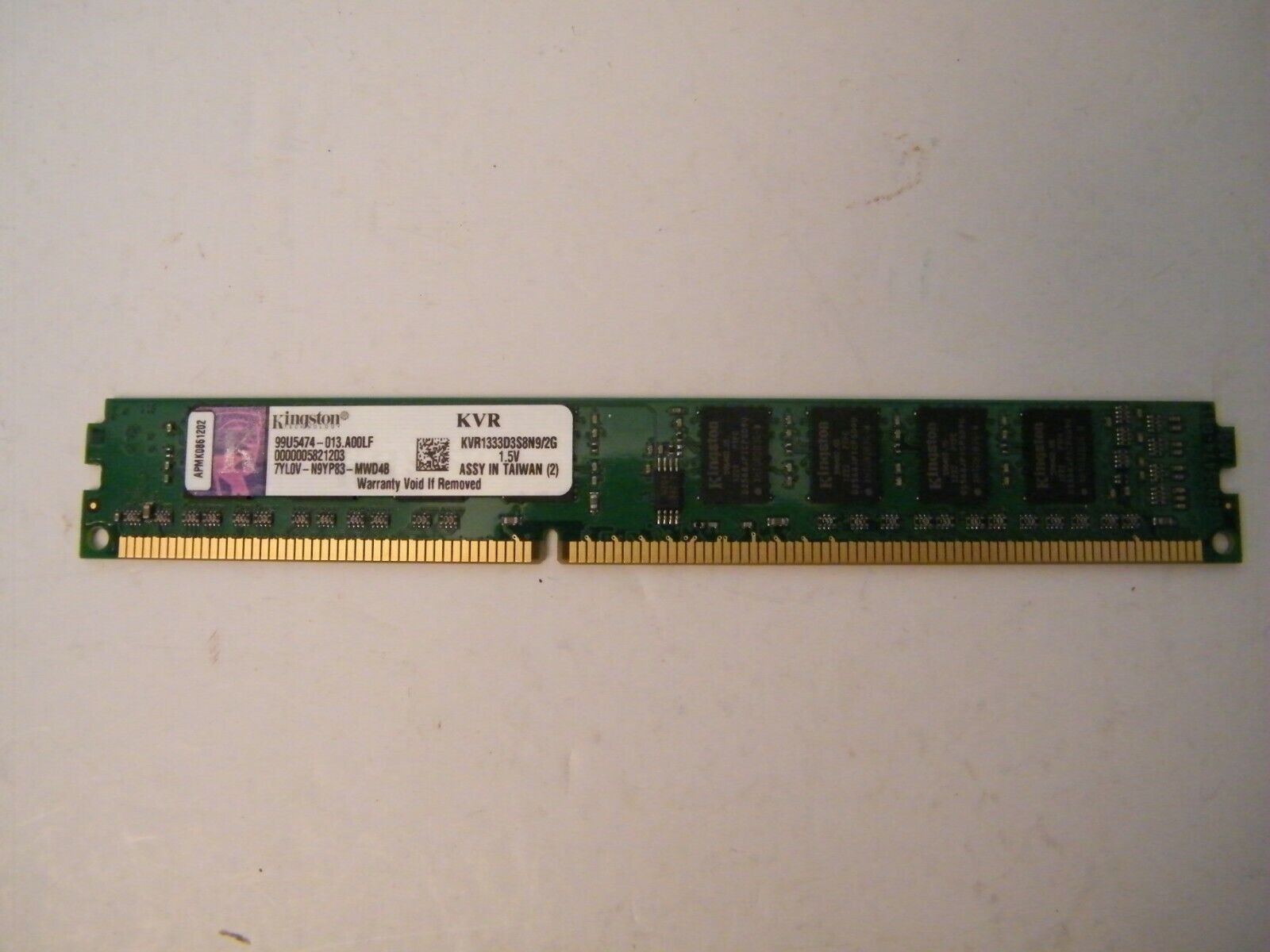 KINGSTON 99U5474-013.A00LF KVR1333D3S8N9/2G LOW PROFILE MEMORY RAM | eBay KINGSTON 99U5474-013.A00LF KVR1333D3S8N9/2G LOW PROFILE MEMORY RAM | eBay