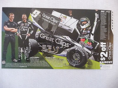 2015 DARYN PITTMAN AUTOGRAPH 7  X 13 WORLD OF OUTLAWS DRIVER PHOTO CARD