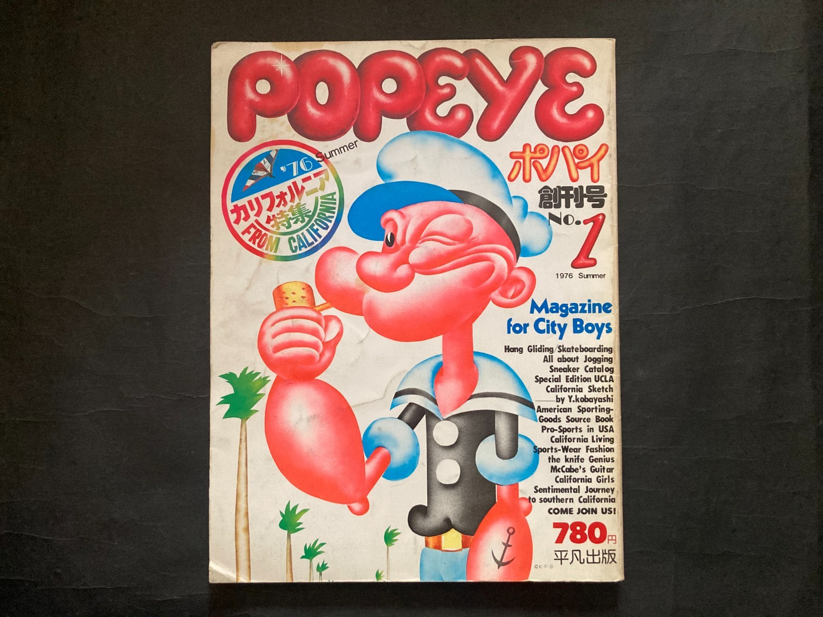 Rare Vintage Original POPEYE 1976 1st Issue California