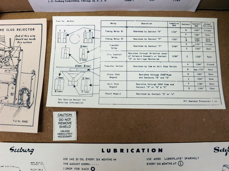 Jl Cabinet Interior Label Kit Seeburg Jukebox M 100 B C G W R J Replacement Parts Legacygreenbuilders Collectibles