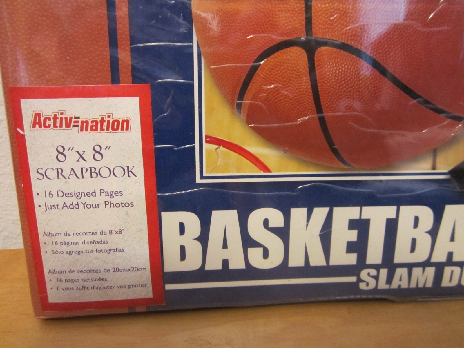 MARKINGS BY C.R. GIBSON 8X8 BASKETBALL SLAM DUNK SCRAPBOOK ALBUM