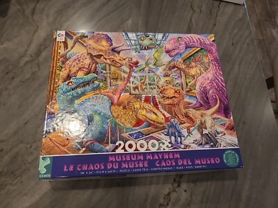 Steve Sundram Museum Mayhem 2000 PC Puzzle New Ceaco Dinosaurs