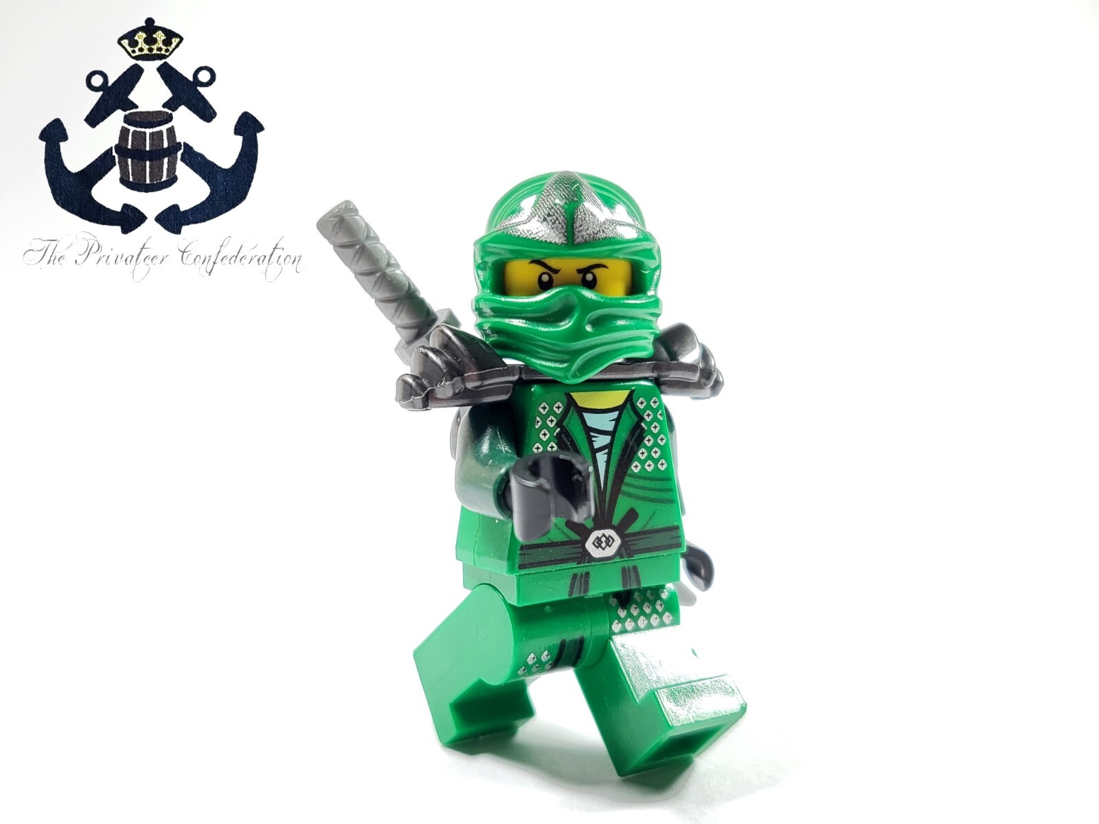 LEGO 2012 Ninjago Minifigure Lloyd ZX Green Ninja + Armor & Katana njo065 9450 LEGO 2012 Ninjago Minifigure Lloyd ZX Green Ninja + Armor & Katana njo065 9450