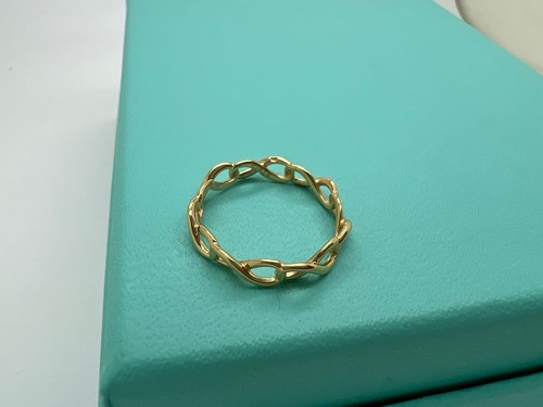 Tiffany & Co. AU750 18 Karat Yellow Gold Infinity Narrow
