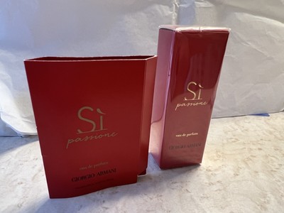 New In Box Giorgio Armani Si Passione Eau de Perfume 15ml/0.5 oz + Free Sample