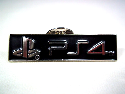 Official Sony PlayStation 4 PS4 Chrome Logo Promo Pin Video Game  Promotional NEW