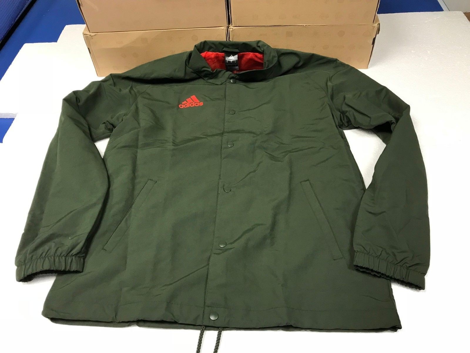 Adidas Tango Coach Night Cargo Jacket BR1514 Mens Size Large New