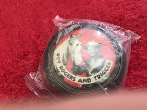 vintage Roy Rogers & Trigger Yo-Yo by Western Plastic Scottsbluff, Nebr. lot Y