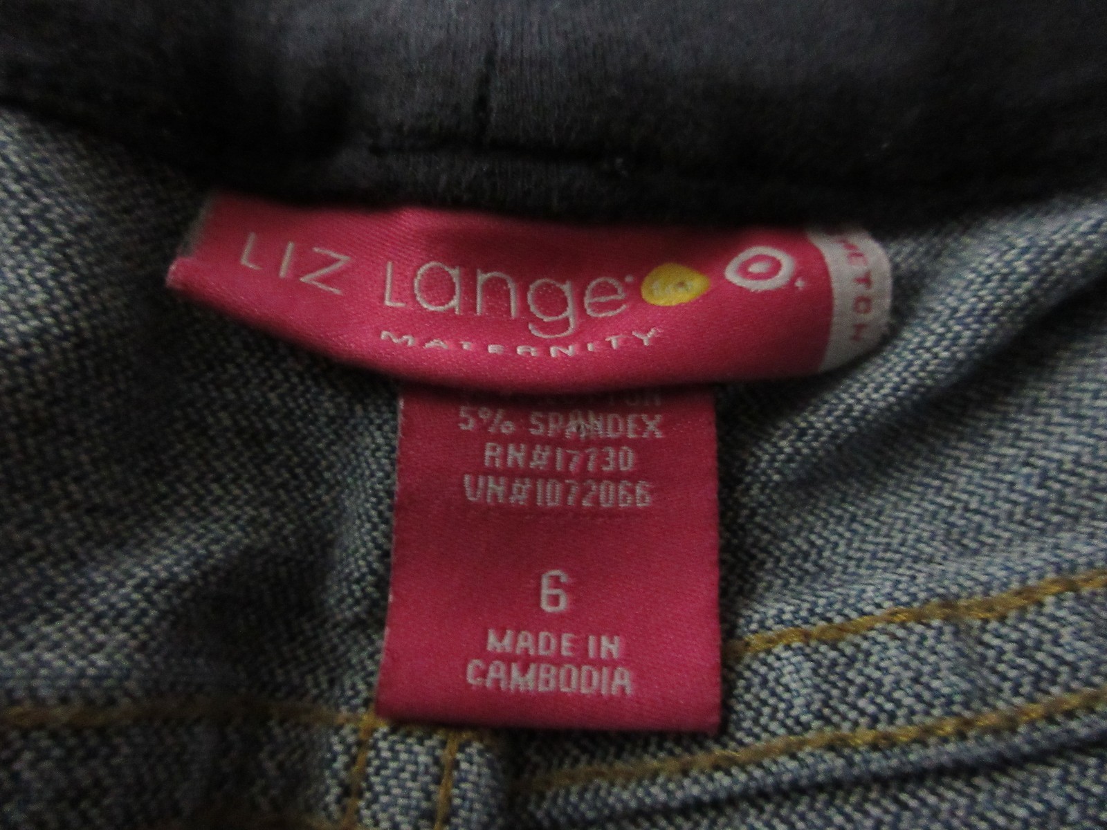 Liz Lange Maternity Jeans Size 6 Boot Cut