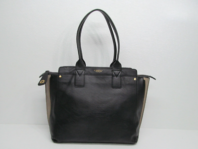 Fiorelli Est.1988 Black Leather Double Handle Large Tote Bag