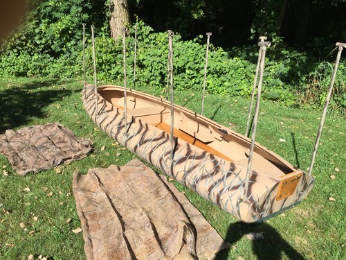 Handcrafted Cedar Strip/fiberglass Duck Boat