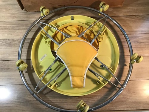 Vintage Mid Century Baby Walker 701 W Box Metal Retractable Legs Prop Welsh VG