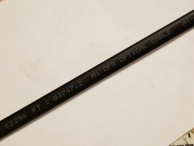 OFS AT-3CE8T7X-002 2-Fiber Mini-LT Flat Drop FTTP Fiber Optic Cable /100ft