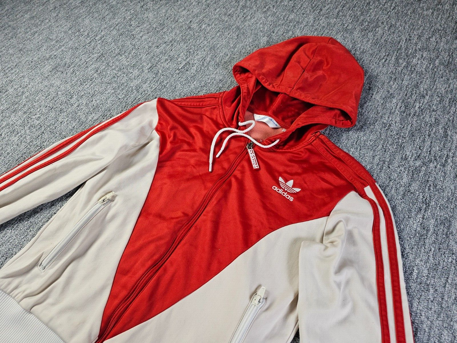 トップス 00s ADIDAS RED TRACK JACKET Y2K 00s Adidas Red Track Jacket | ThriftTale