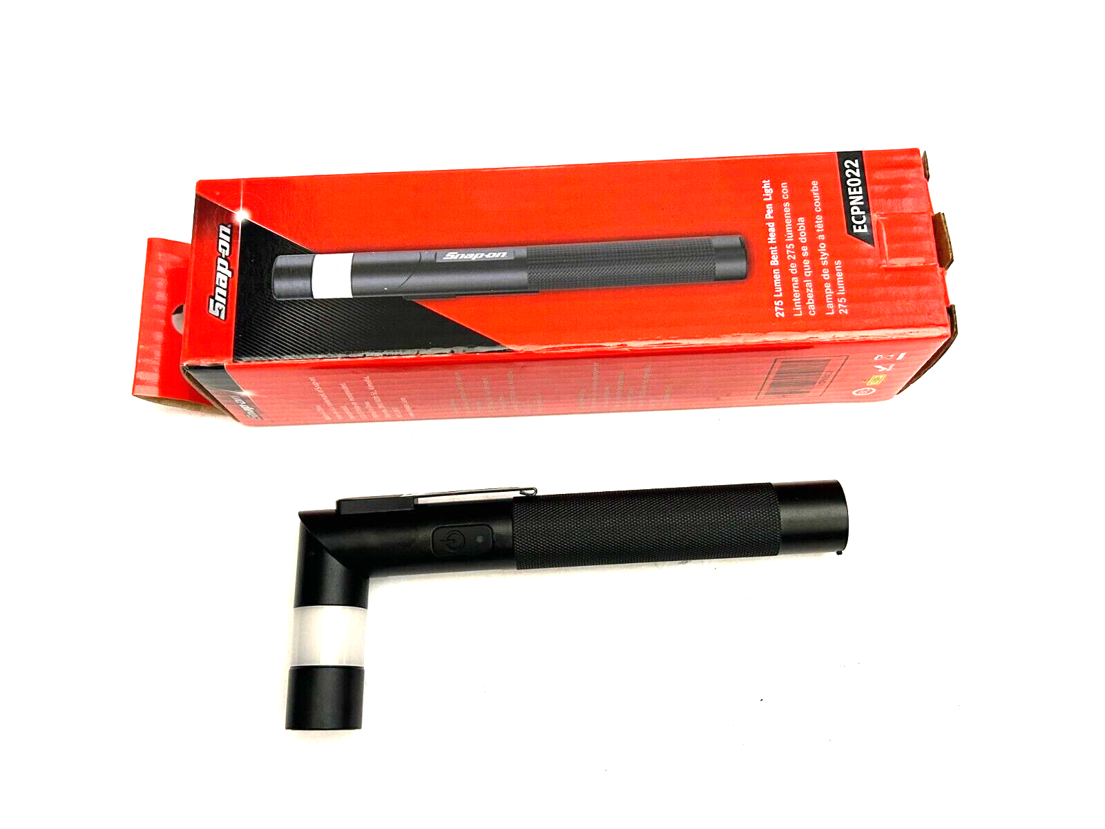 Snap on Tools NEW ECPNE022 275 Lumen Rechargeable Bent Head Snap on Tools NEW ECPNE022 275 Lumen Rechargeable Bent Head