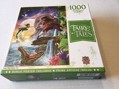 Classic Fairy Tales Peter Pan 1000 Piece Jigsaw Puzzle New.
