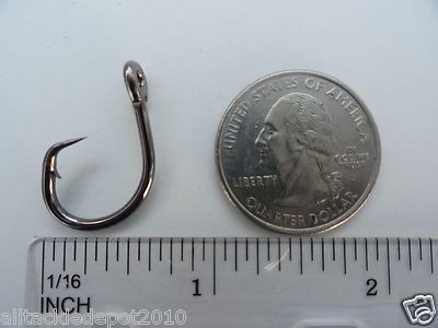 24 -120 pcs Size #1 Circle Hooks 4X Strong Black Nickel Finish Fishing Hooks