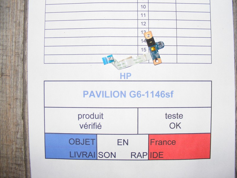 Platine Power / DÃ©Marrage Pour Hp Pavilion G6-1146sf