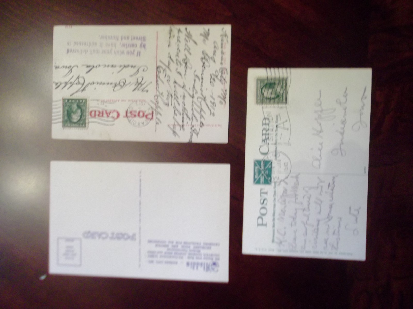 Three Antique collectible postcards from Kansas City, Mo