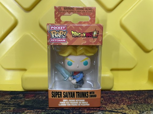 Funko Pop! Keychain: Dragon Ball Super – Super Saiyan Trunks Mit Schwert, Ca. 11,8 Cm, Vinyl-Schlüsselanhänger