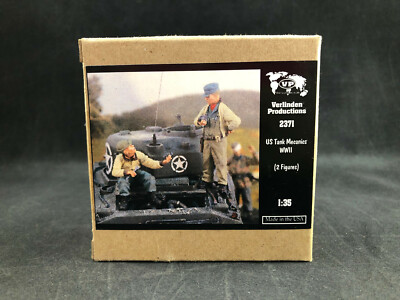 Verlinden 2371 US Tank Mecanics WWII 2 Figures Scale 1:35 NIB