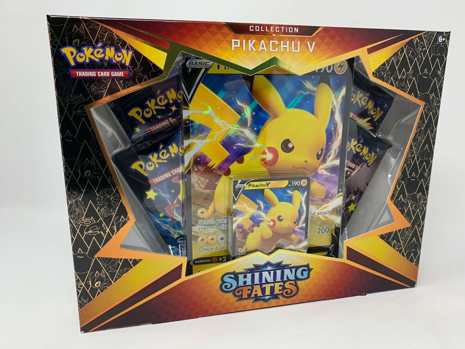 Pokemon TCG Shining Fates ETB Elite Trainer Box Pikachu V Boltund Elde | Pricetronic