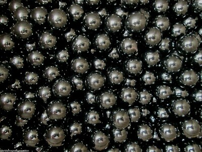 MARBLE LOT 2 POUNDS OF 3/4 INCH / 19MM OPAL BLACK MEGA SHOOTER MARBLES