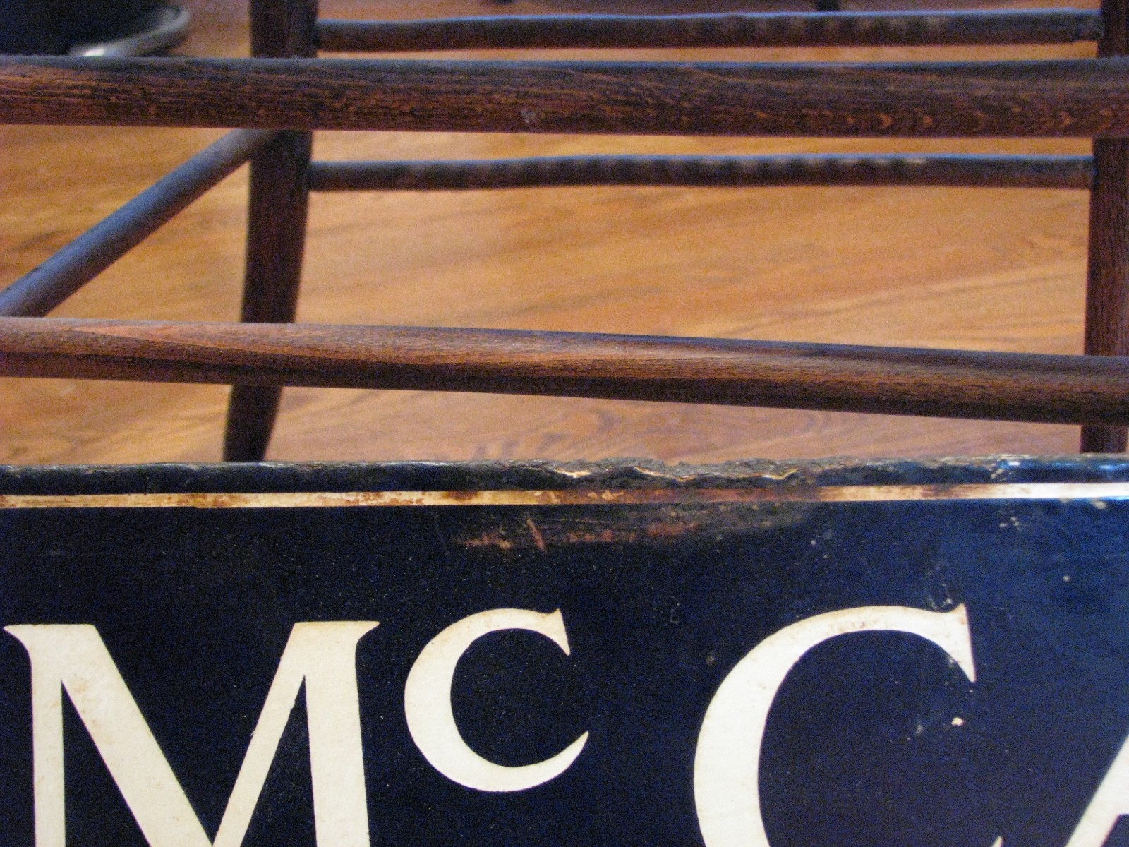 Antique 1930s McCall Printed Pattern Advertising Sign porcelain double sided