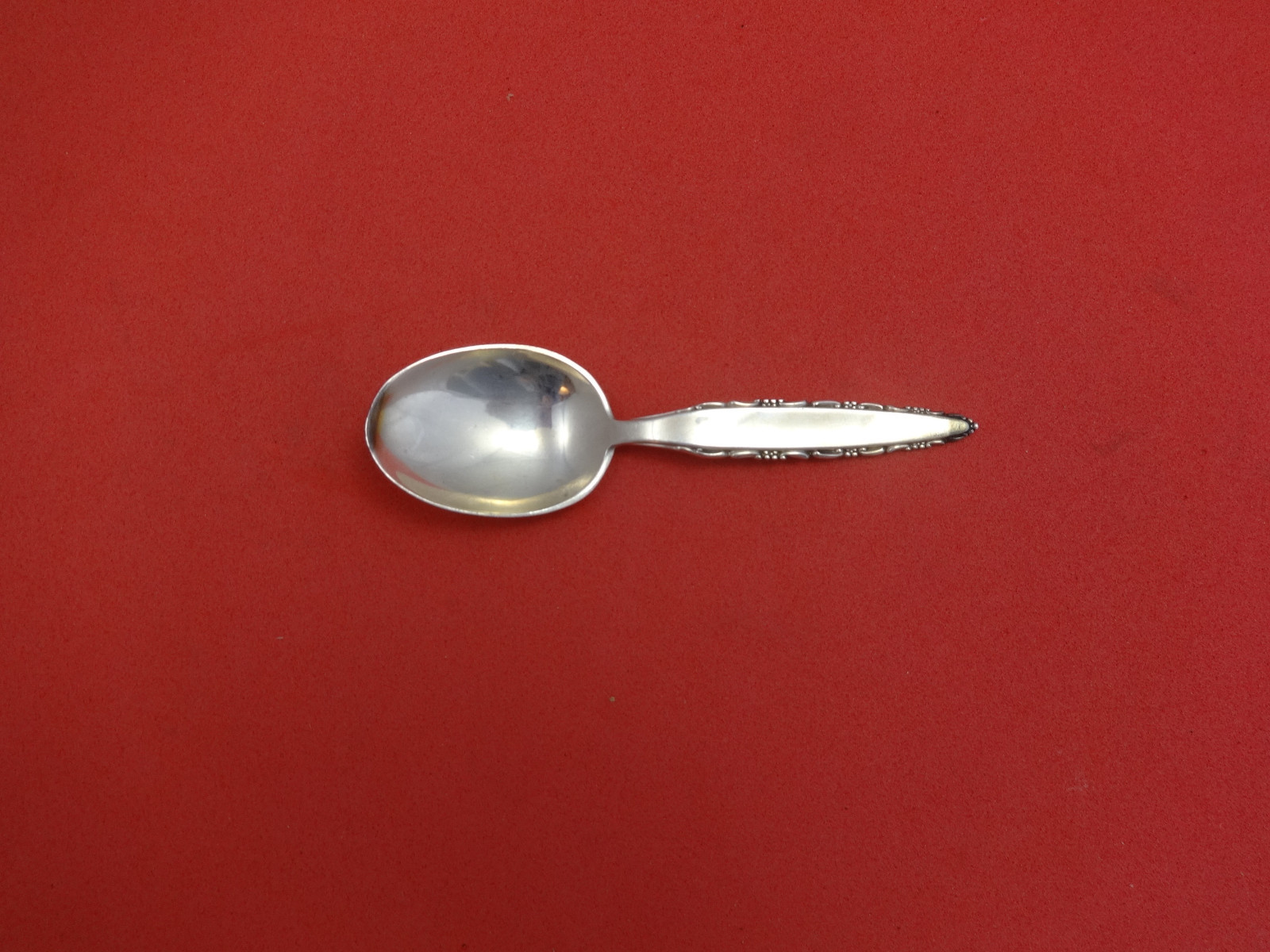 Lace Point by Lunt Sterling Silver Baby Spoon 4 1/2" Original eBay
