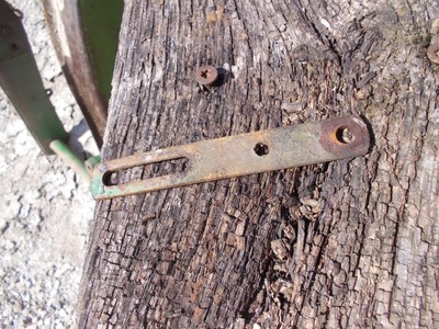 John Deere MT tractor original generator tension bracket