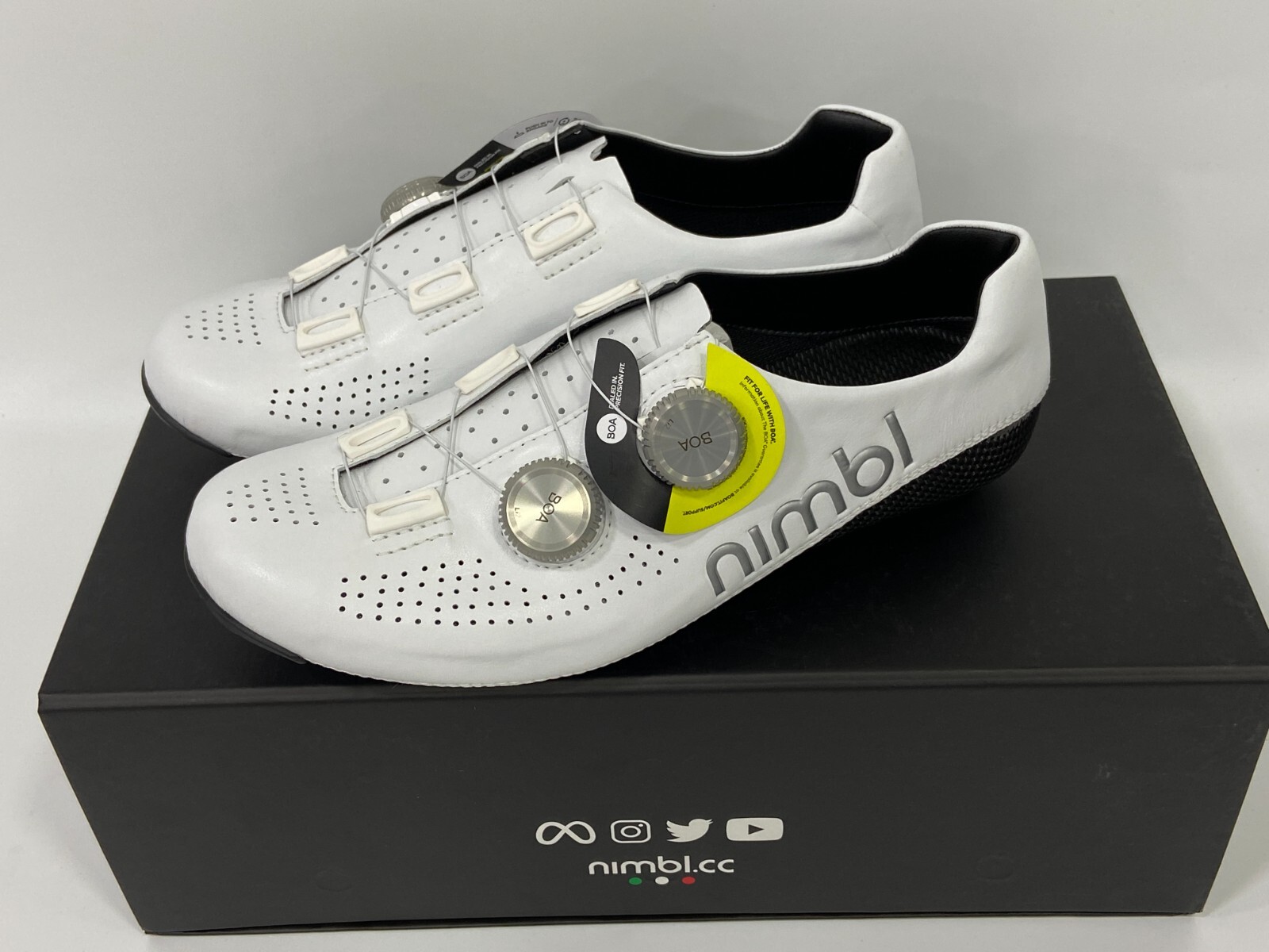 Nimbl Ultimate Road Cycling Shoes - White/Silver (Size EU36 Nimbl Ultimate Road Cycling Shoes - White/Silver (Size EU36