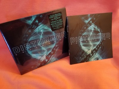 Disturbed SIGNED Booklet & SEALED CD Evolution
