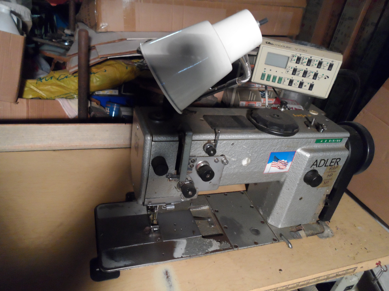 Adler Industrial Sewing Machine w/ Elka Variostop Modular