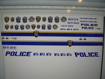 MTA New York ESU Pick Up Truck Decals 1:64 two for one money
