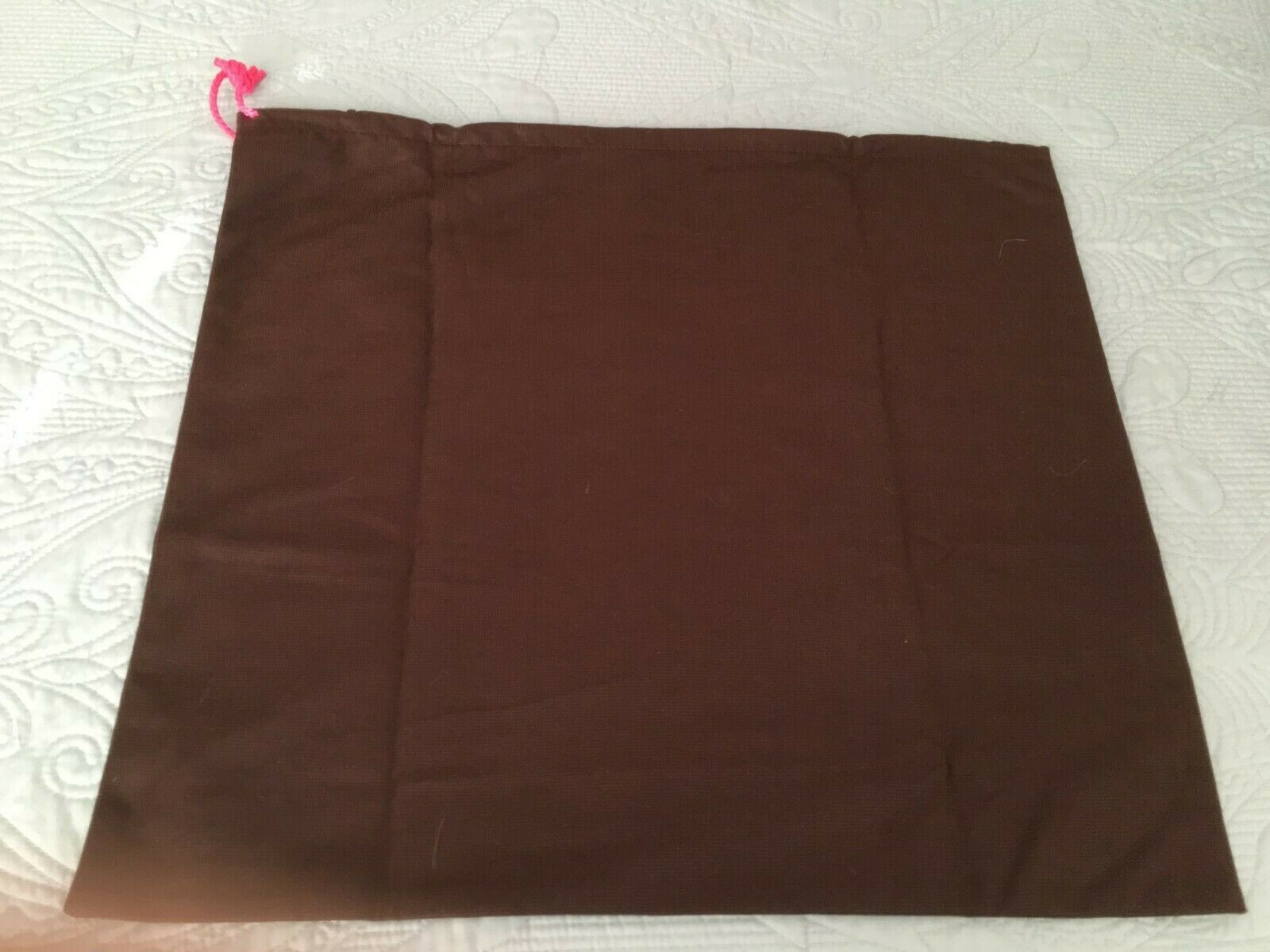 Kate Spade 17.5 X 19.5 Brown Fabric Purse Dust Cover Drawstring Bag New