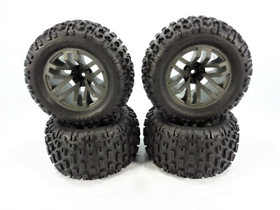 NEW Arrma Granite 4x4 3s BLX dBoots Fortress Tires and Gun Metal 14mm Wheels