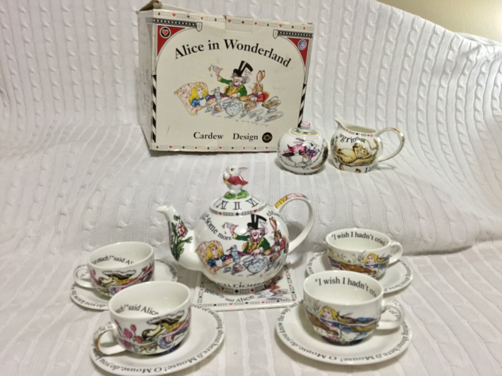 Cardew Alice In Wonderland Tea Set Teaset