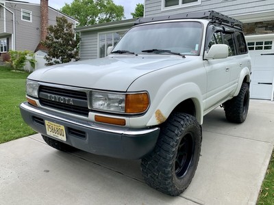 Owner 1992 Toyota Land Cruiser SUV White 4WD Automatic FJ80