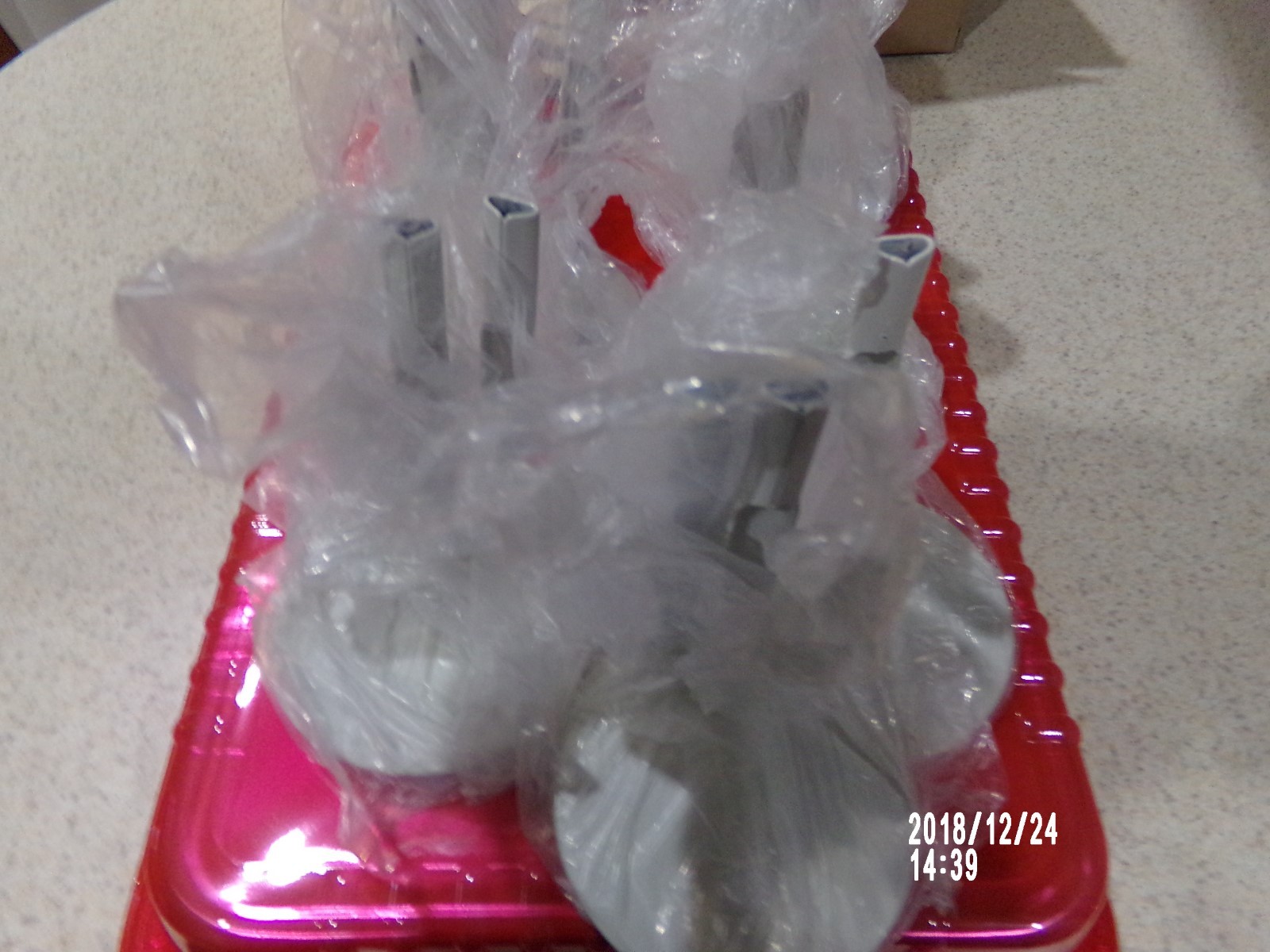 Lot Of 8 White Metal Doll Stands Extendable 4”- 6” NIP 3” Base