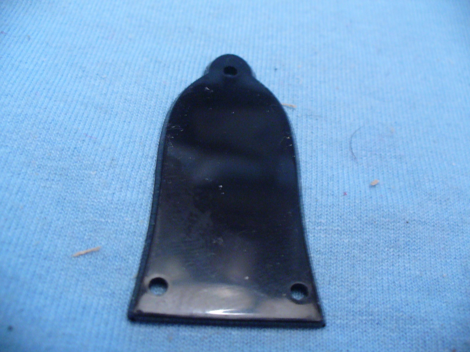 BLACK BELL SHAPE TRUSS ROD COVER  FOR GUITAR NECK 3 HOLE L/P S/G USA SHIPPING !