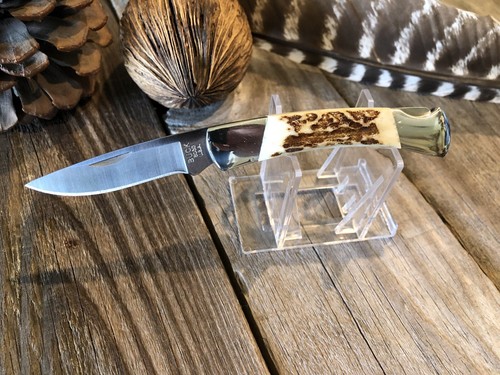 Customized buck knife 503 Rocky Mountain￼ Elk antler