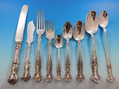 【ROGERS BROS】 ヘリテージ ディナーセット 8名用 HERITAGE 1847 Rogers Bros. heritage silverware, 87 Pieces With Wooden