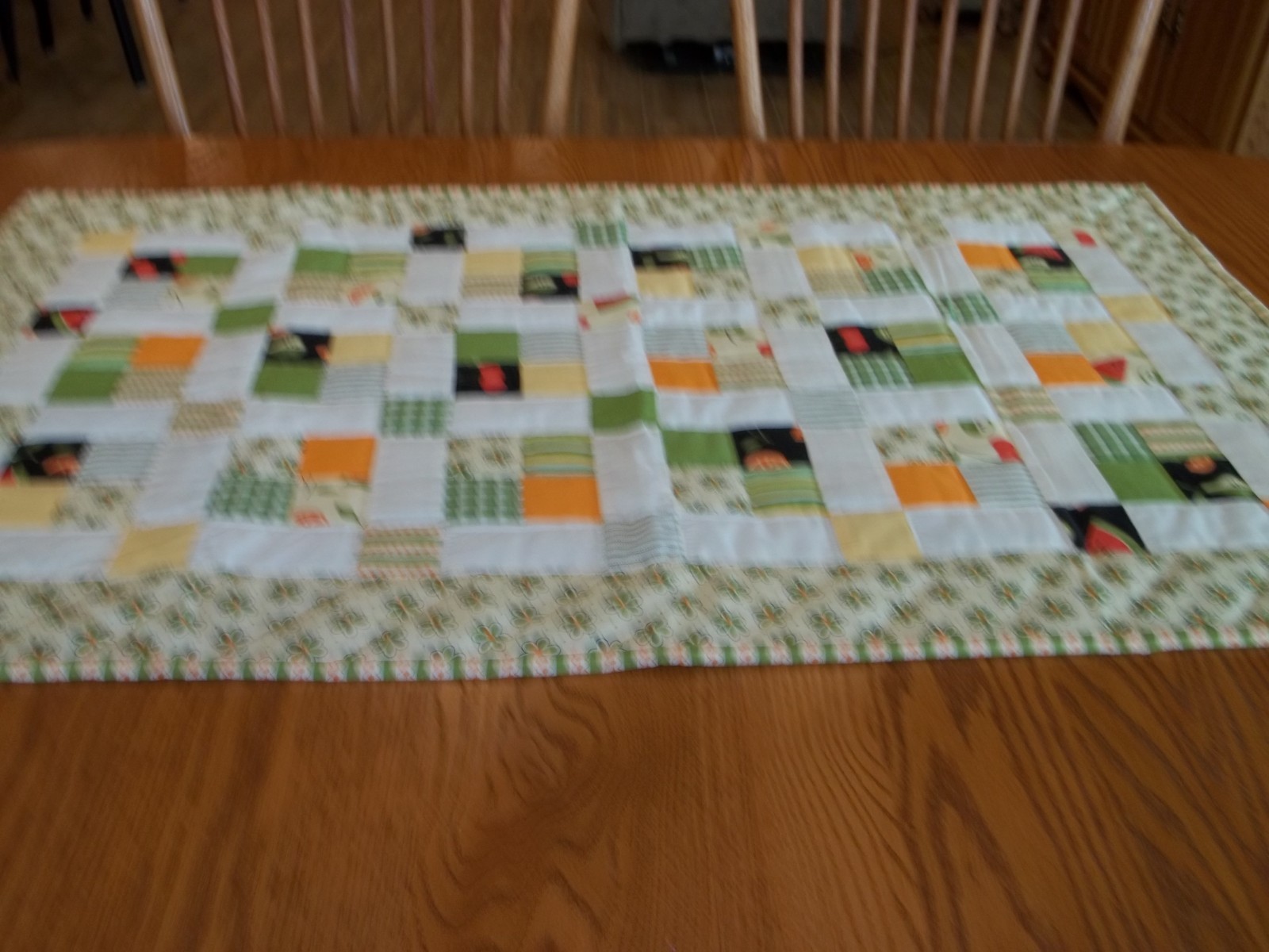 Handcrafted and Hand Quilted Table Runner, 26