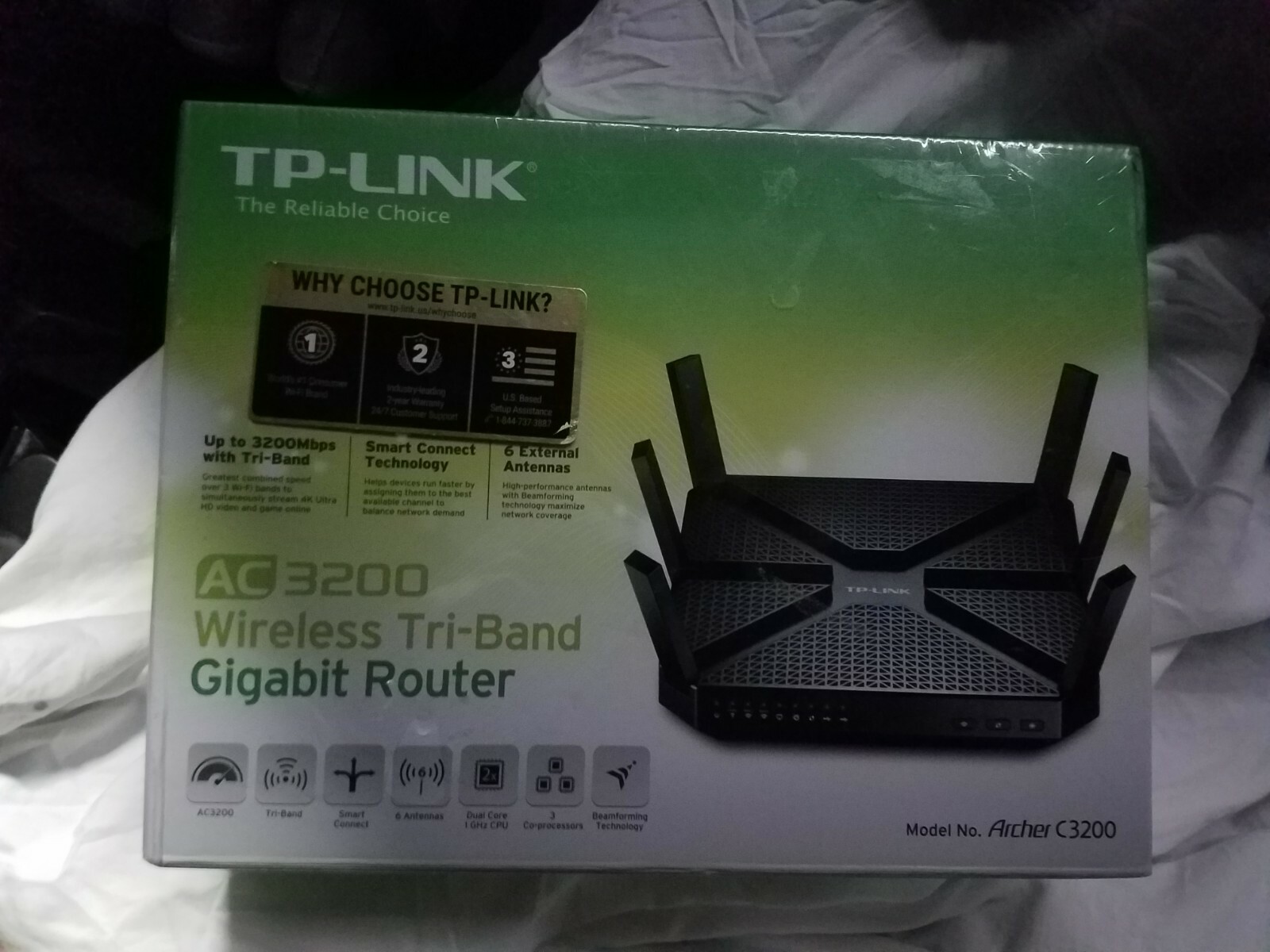 NEW TP-LINK Archer C3200 Wireless Tri-Band Gigabit Router